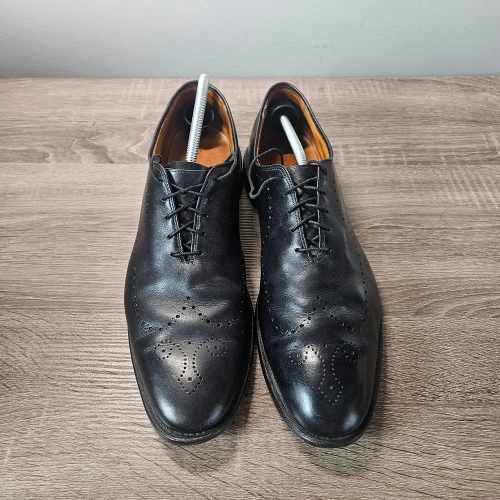 Allen Edmonds Fairfax Black Leather Wholecut Brogue Oxford Shoes Mens 13 A 1105